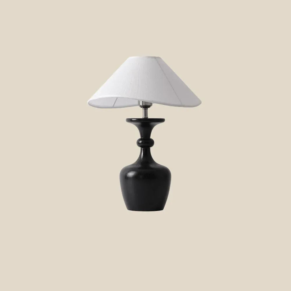 Audara-Romantic French Fabric Solid Wood Desk Light Warm and Natural Study Room Bedroom Bedside Desk Lamp Living Room Counter Tea House Table Lamp Club Bar Library Decoration Lighting Fixture Dark