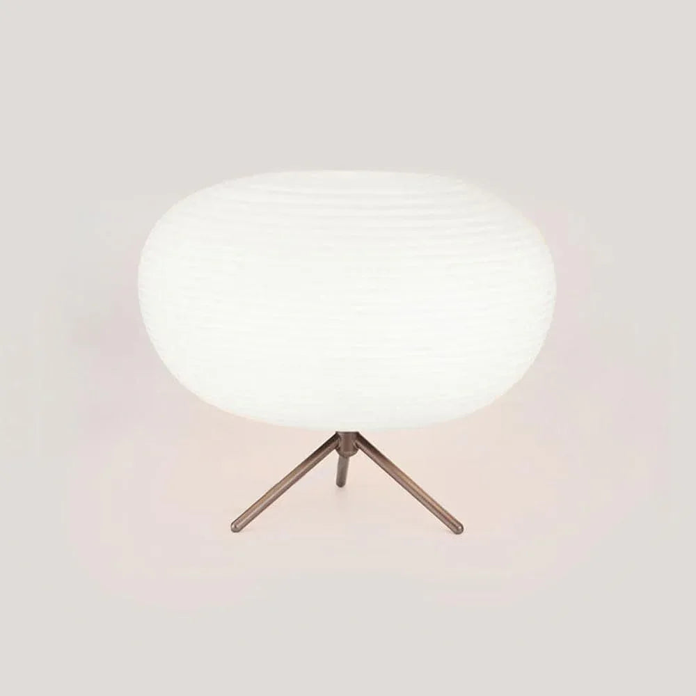 Audara-Scandinavian Simple White Glass Desk Light Creative Art Showroom Model House Desk Lamp Backdrop Living Room Bedroom Table Lamp Office Villa Mall Decoration Lighting Fixture D13.39in 34cm