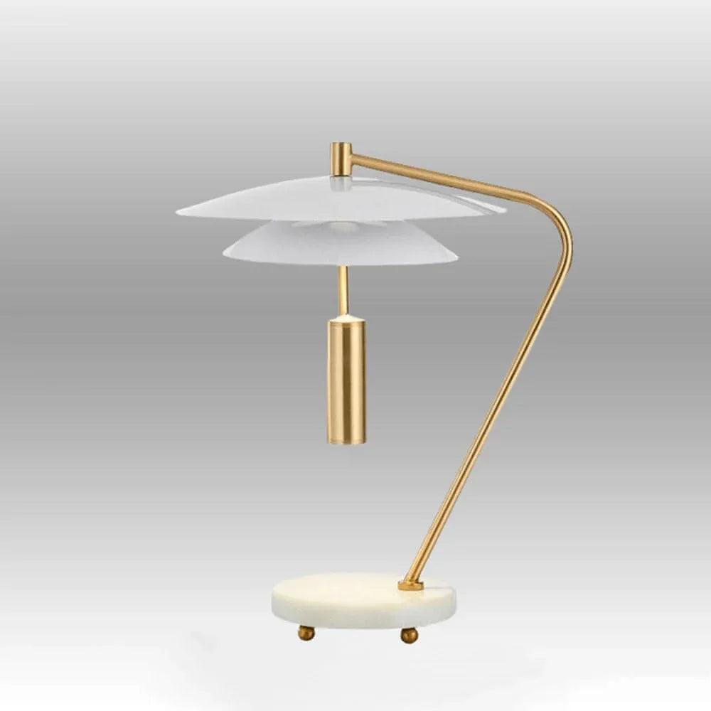 Audara-Scandinavian Simple Living Room Bedroom Desk Light Fashion Marble Glass Desk Lamp Showcase Counter Sofa Bedside Table Lamp Bar Hotel Front Desk Coffee Shop Lighting Fixture