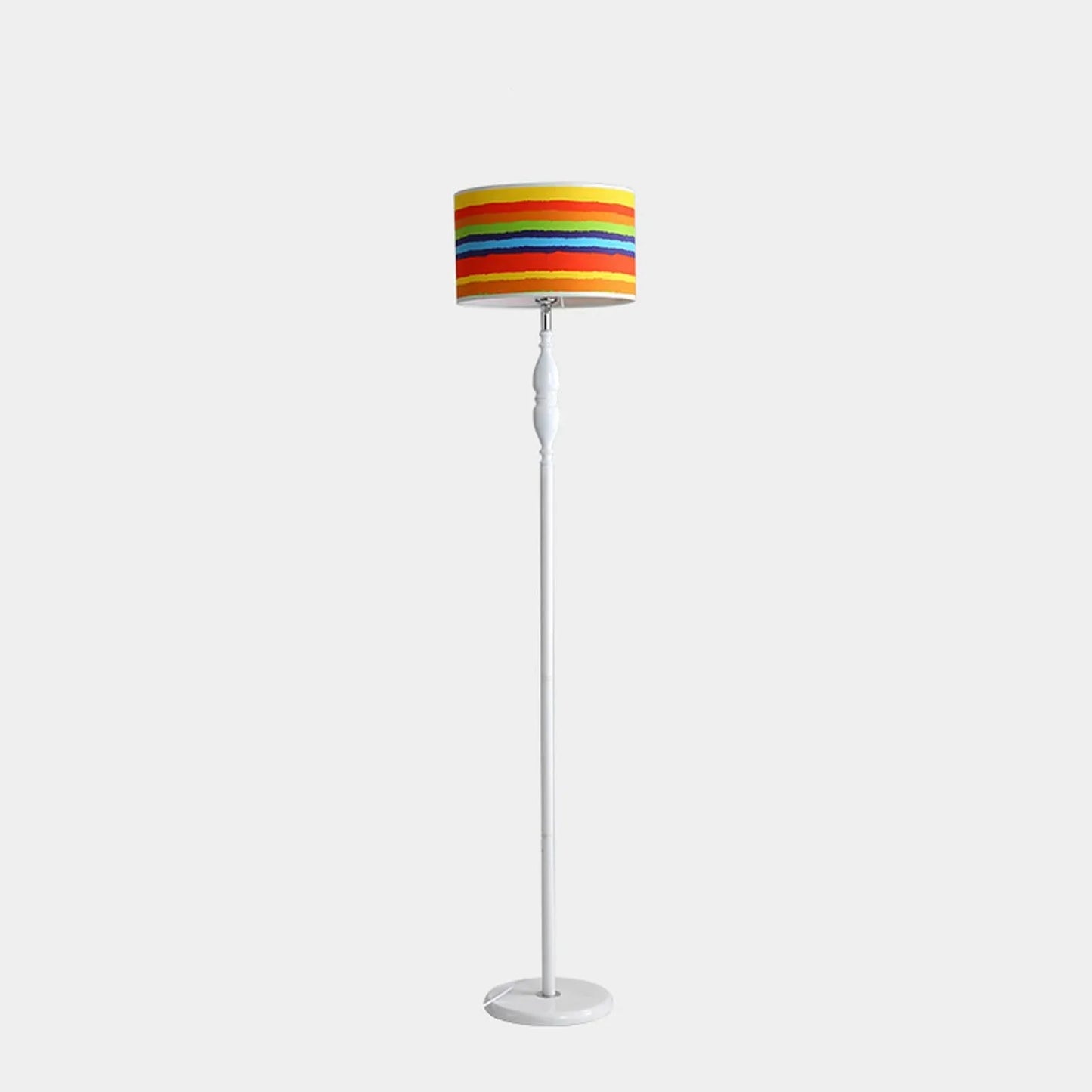 Audara-Personalized Creative Study Office Linen Floor Lamp Single Light Source E26 Bedroom Living Room Sofa Beside Standing Lamp H60in Backdrop Office Torchiere Villa Mall Lighting Fixture white + colorful shade models