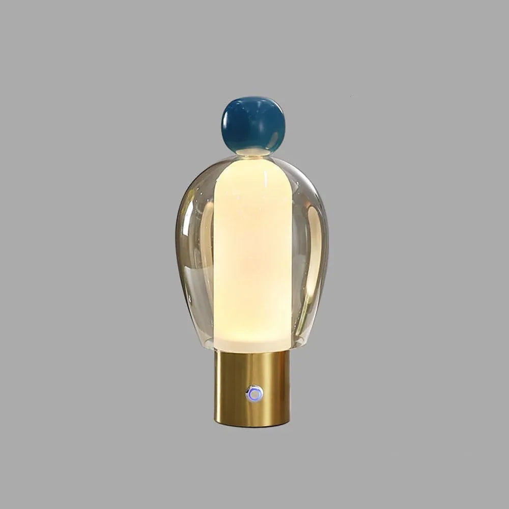 Audara-Creative Designer Model Office Living Room Study Desk Light Modern Luxury Glass Desk Lamp Bedroom Bedside Apartment Villa Table Lamp Cafe Mall Children's Room Lighting Fixture Cognac