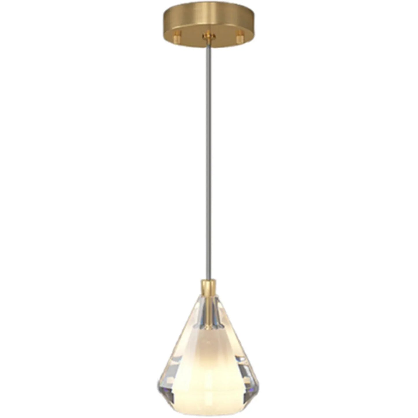 Audara-This 4-inch Modern Minimalist Crystal Pendant Light, A Semi-circular Mini Glass Chandelier, Is Suitable For Various Spaces Including Bedrooms, Kitchen Islands, Dining Rooms, Hotels, Bars, And C A