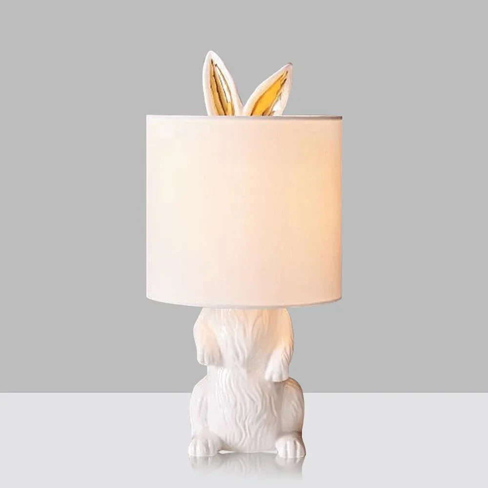 Audara-Cute Bedroom Bedside Desk Light Simple Art Resin Fabric Desk Lamp Living Room Study Room Pantry Table Lamp Restaurant Coffee Shop Club B&B Decoration Lighting Fixture