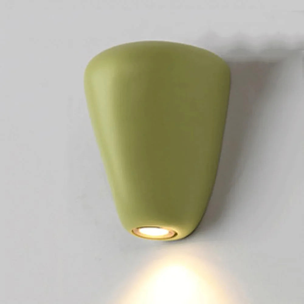 Audara-Children's Room Bedside Wall Lamp Scandinavian Cream Wind Bedroom Wall Lights Japanese Staircase Aisle Sconces Fashion Living Room Study Room Decoration Mounted Lighting Fixture Green