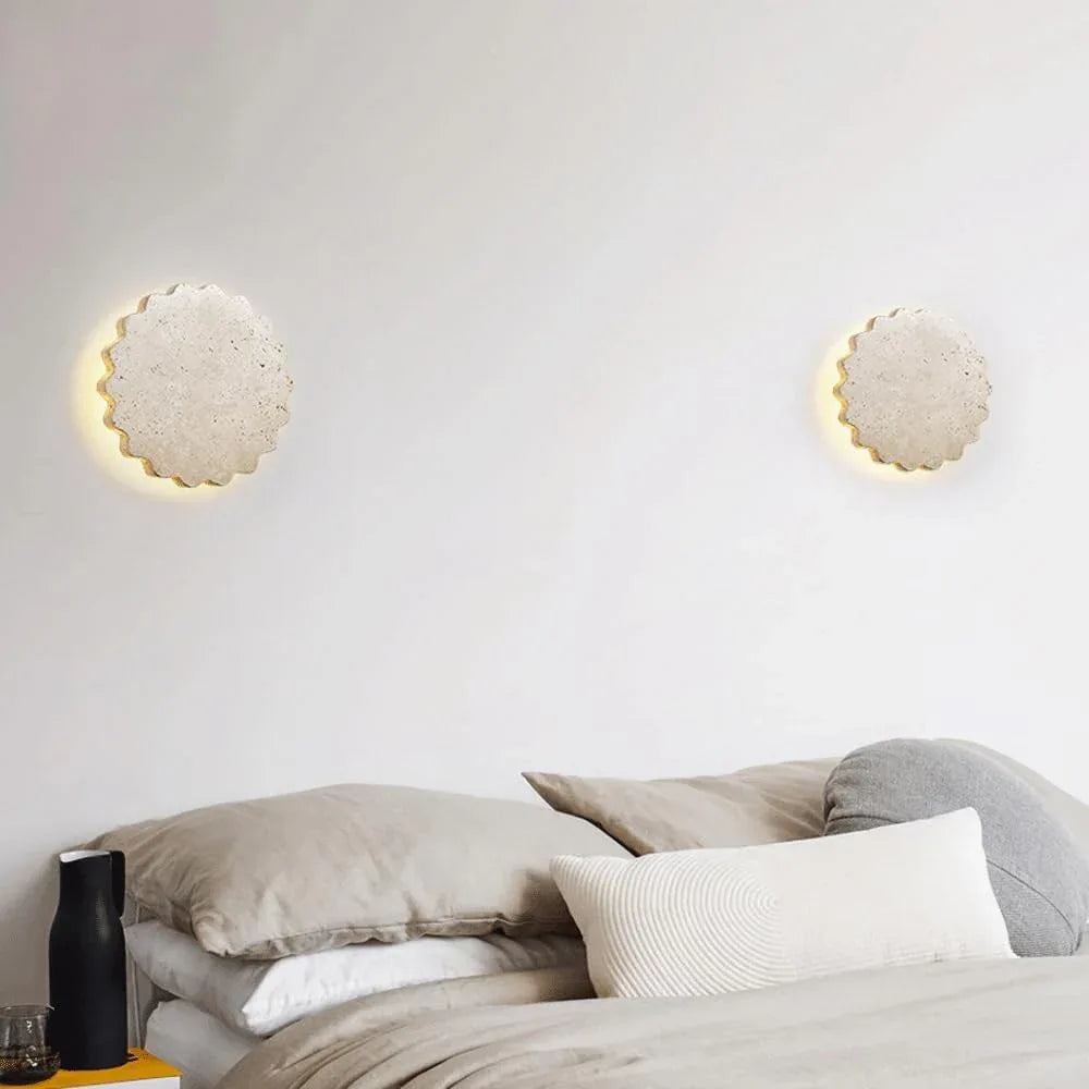 Audara-French Cream Wind Fashion Wall Lamp Creative Cute Children's Room Wall Lights Romantic Warm Wabi-sabi Wind Sconces Bedroom Living Room Study Room Mounted Lighting Fixture