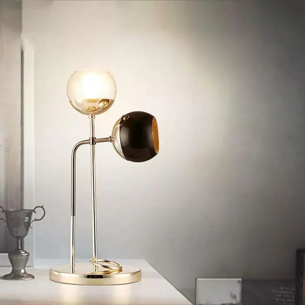 Audara-Simple Creative Living Room Study Warehouse Desk Light Scandinavian Fashion Glass Desk Lamp Office Club Villa Dining Room Lighting Fixture Cafe Showroom Showcase Table Lamp