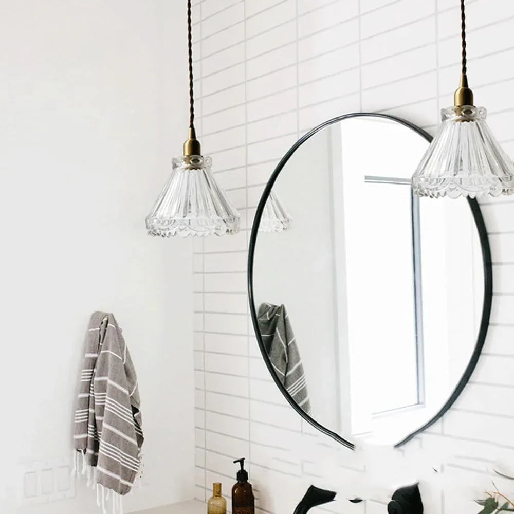 Audara-6-inch Crystal Pendant Light, Suitable for Bohemian and Modern Minimalist Styles. Small Size, Ideal for Bedrooms, Hotels, Studies, Living Rooms, Kitchen Islands, Entryways, and Other Spaces.