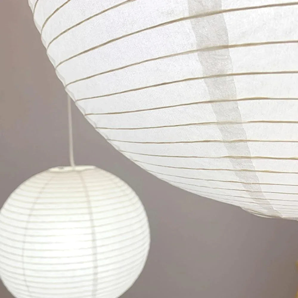 Audara-Sphere White Pendant Light Handmade Cotton Paper Hanging Lamp E26 Lampholder Diameter 11.8in Chandeliers Living Room Bedroom Bedside Mall Flower Shop Coffee Shop Tea House Dining Room Lighting
