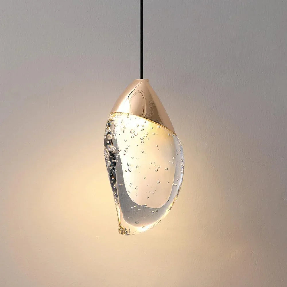 Audara-Small Crystal Pendant Light, Suitable for Bohemian and Modern Minimalist Styles, Ideal for Bedrooms, Hotels, Studies, Living Rooms, Kitchen Islands, Entryways, and Other Spaces.