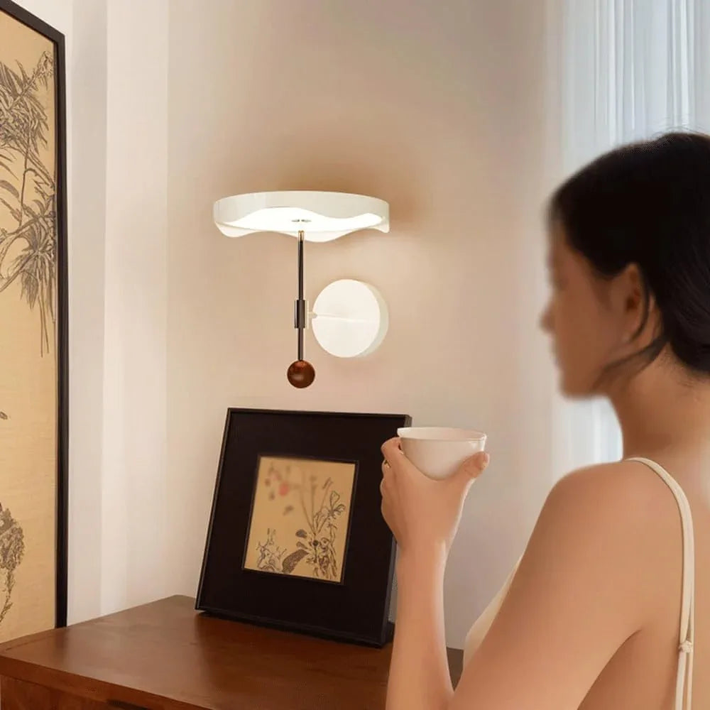 Audara-Antique Flying Saucer Eye Protection Wall Lamp French Cream Style Art Wall Lights Living Room Hallway Entryway Sconces Bedroom Bedside Ambiance Mounted Lighting Fixture