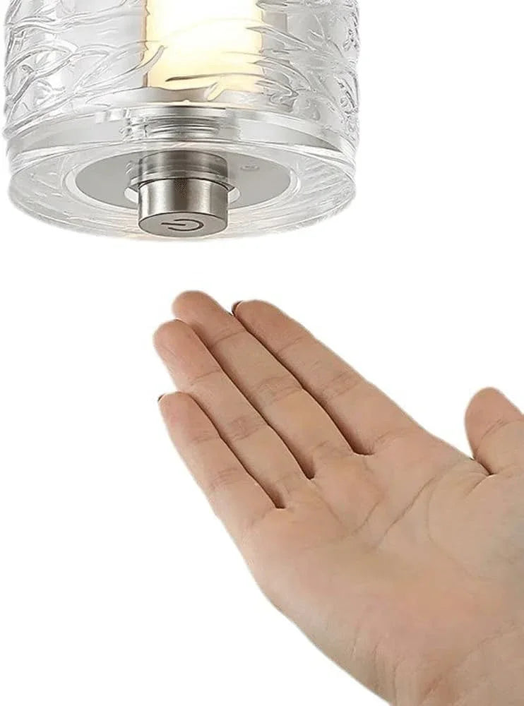 Audara-Crystal Pendant Light, 4-inch Cylindrical Hanging Decorative Light Fixture, Modern Minimalist Style, Bohemian Style, Suitable for Bedrooms, Hotel Rooms, Kitchen Islands, Entryways, Etc.