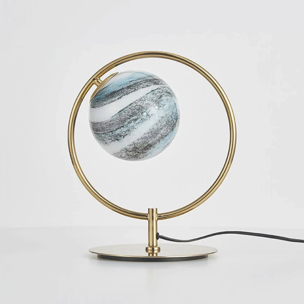 Audara-Postmodern Creative Bedroom Study Desk Light Art Design Planet Glass Desk Lamp Office Showroom Model House Table Lamp Hotel Club Villa Decoration Lighting Fixture