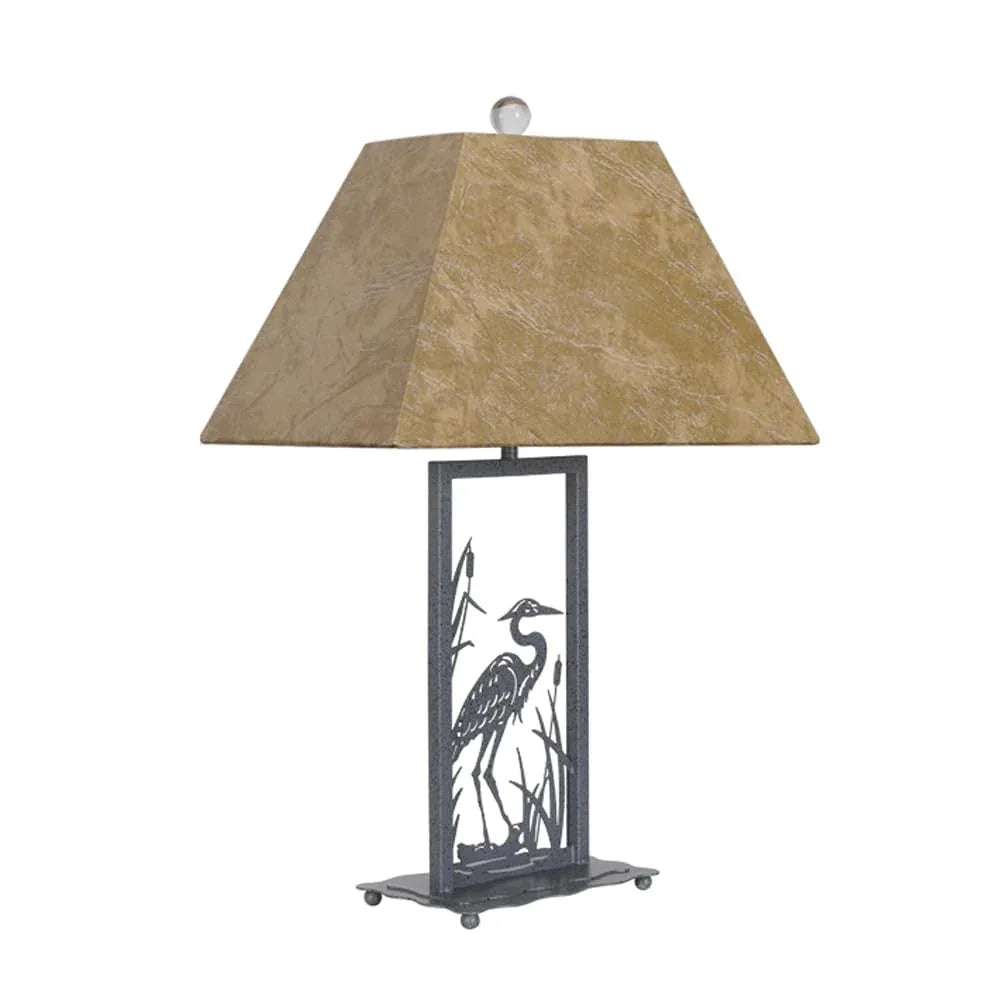 Audara-American Retro Dressing Table Bedroom Study Tea Room Desk Light Classic High-end Metal Parchment Desk Lamp Farmhouse Villa Restaurant Cafe Lighting Fixture Living Room Background Wall Table Lamp Gray Birdie