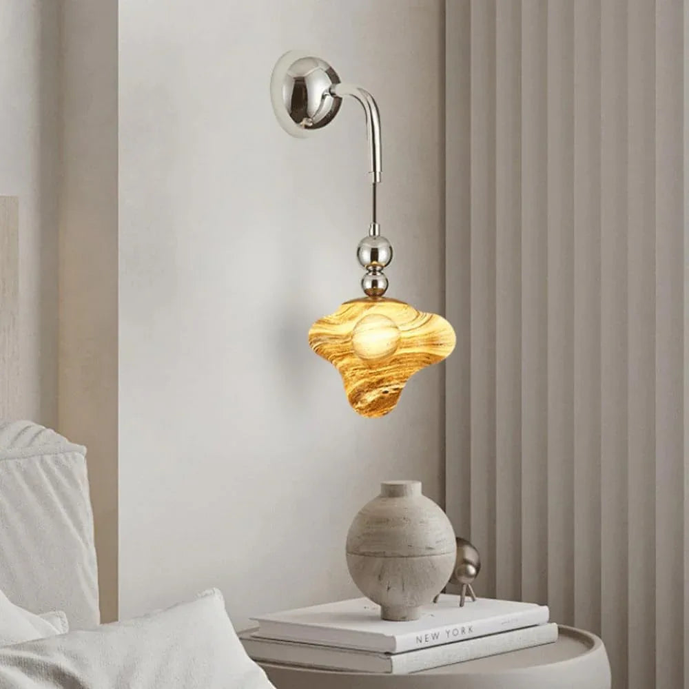 Audara-Superior Sense Bed Head Wall Lamp Simple Entryway Aisle Decorative Wall Lights Designer Starfish Glass Sconces Scandinavian Creative Art Mounted Lighting Fixture