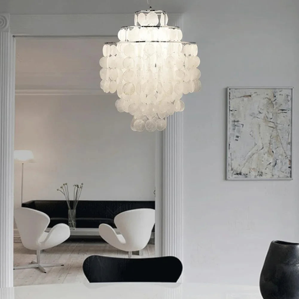 Audara-13-inch Crystal Chandeliers Round-Shaped European Modern Chandeliers Suitable for Living Rooms, Bedrooms, Studies, Dining Rooms, Hotels, Kitchens, and Island Ceiling Lights