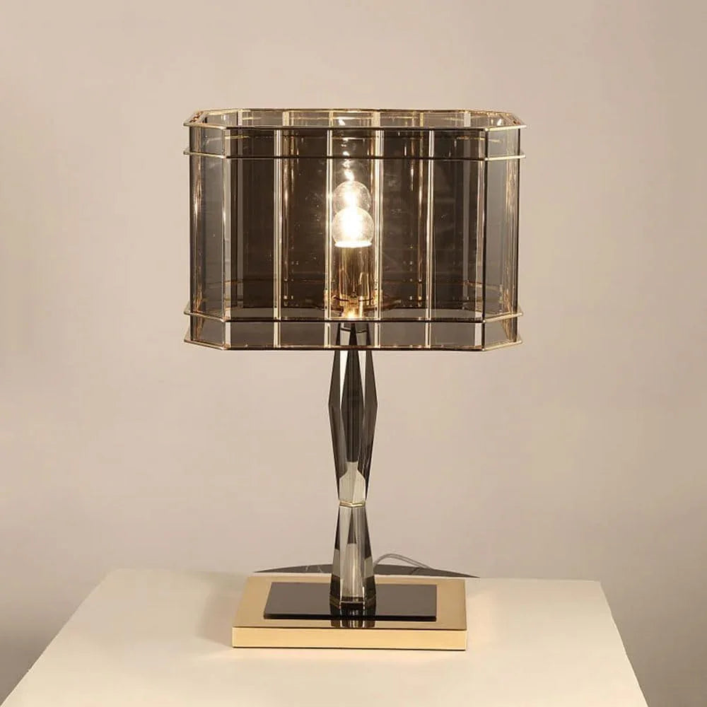 Audara-Living Room Bedroom Bedside Desk Lamp Light Luxury Hotel Cafe B&B Desk Light Scandinavian Fashion Crystal Glass Table Lamp Villa Mall Front Desk Farmhouse Lighting Fixture