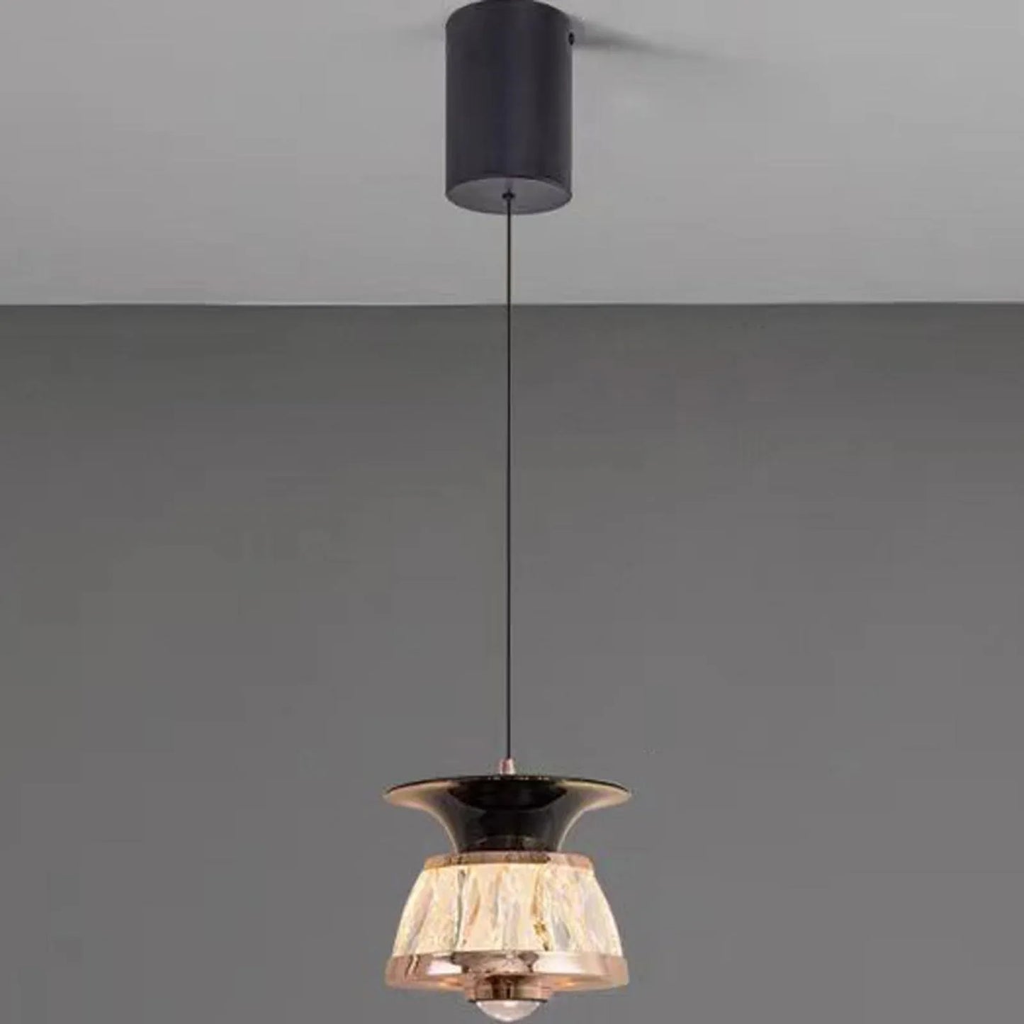 Audara-Creative Crystal Chandelier, 6-inch Ceiling Hanging Decorative Light Fixture, Modern Minimalist Style, Bohemian Style, Suitable for Bedrooms, Hotels, Kitchens, Islands, Entryways, Etc. B