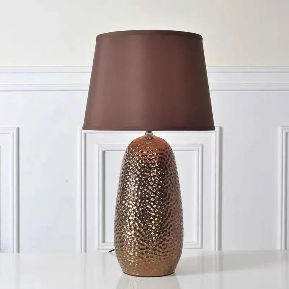 Audara-Modern American Sample Room Bedroom Desk Light Living Room Sofa Beside Office Desk Lamp Apartment Villa Restaurant Coffee Shop Decorative Table Lamp Simple Luxury Fabric Ceramic Lighting Fixture