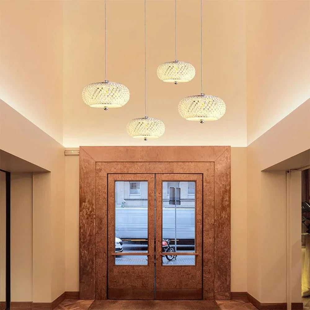 Audara-Crystal Pendant Light in A Bohemian Style, Minimalist Design, Multi-Style Lighting Fixture Suitable for Living Rooms, Cafes, Dining Rooms, Kitchen Islands, and Entryways.