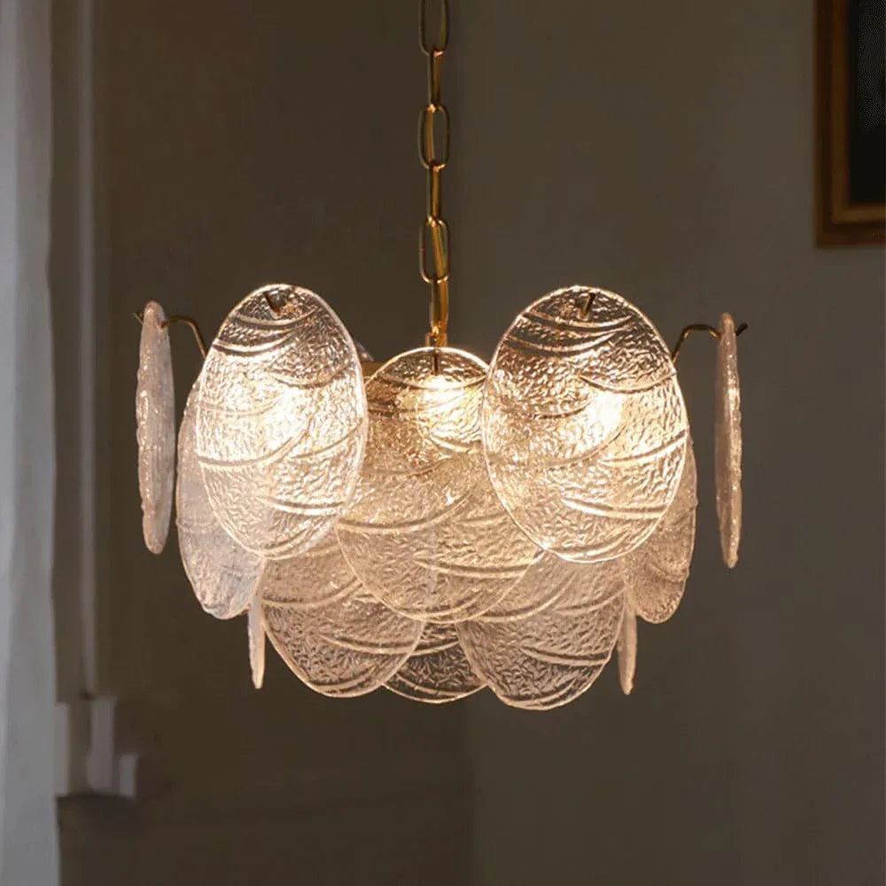 Audara-24-inch Crystal Chandeliers Round-Shaped European Modern Chandeliers Suitable for Living Rooms, Bedrooms, Studies, Dining Rooms, Hotels, Kitchens, and Island Ceiling Lights
