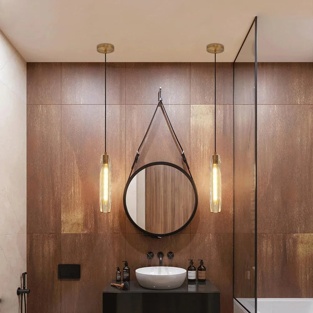 Audara-Crystal Pendant Light, 3-inch Small Decorative Light Fixture, Suitable for Modern Minimalist, Bohemian, and European Styles, Ideal for Bedrooms, Hotel Rooms, Kitchen Islands, Entryways, Etc.