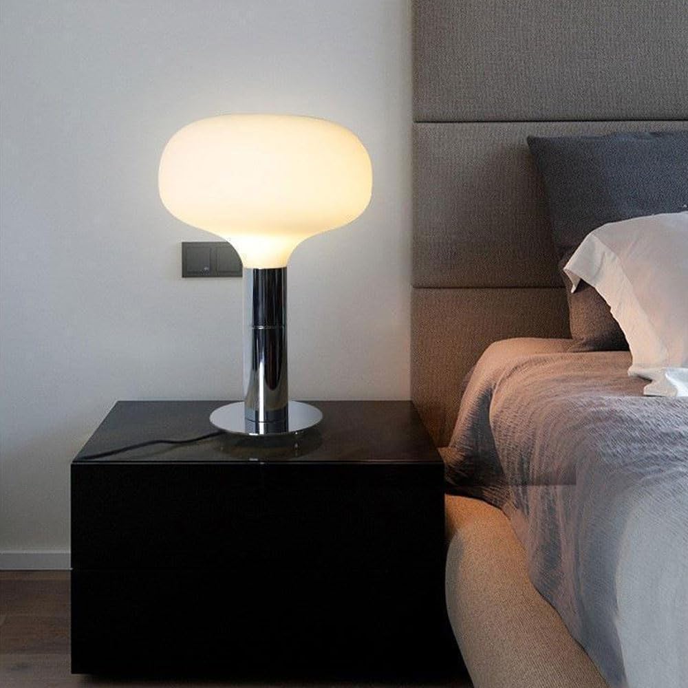 Audara-Simple Creative Bedroom Bedside Desk Light Chinese Retro Metal White Frosted Glass Desk Lamp Hotel Coffee Shop Restaurant Table Lamp Sample Room Backdrop Villa Lighting Fixture