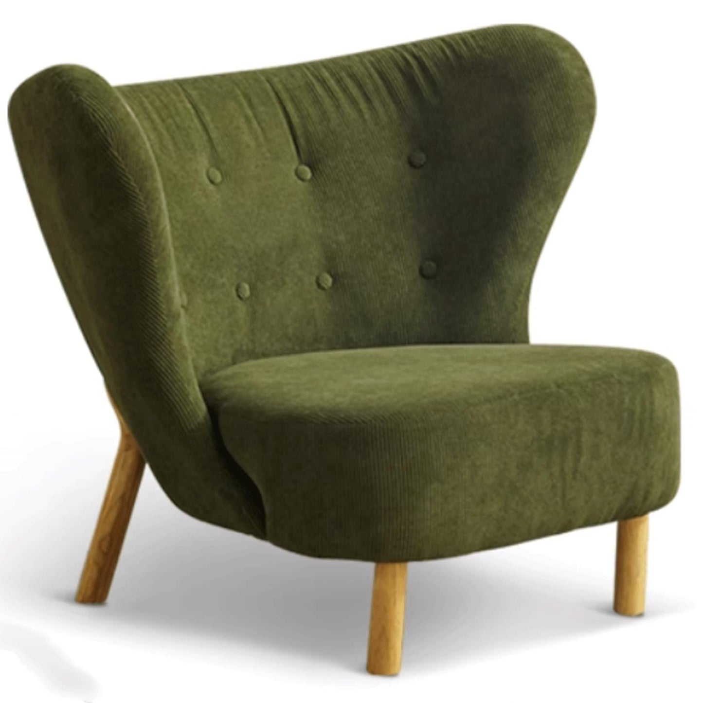 Audara-Floral Fabric Leisure Single Sofa Chair 34 Inch Small-Sized Compact Living Room Chairs with Wrap Around Wingback Chair Furniture Suitable for Bedrooms, Offices, and Hotels