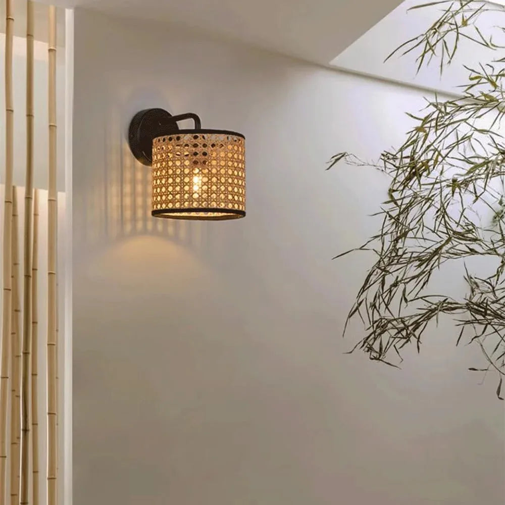 Audara-Japanese Simple Wall Lamp Creative Personalized Bedside Wall Lights B&B Hotel Zen Sconces Bedroom Aisle Corridor Mounted Lighting Fixture