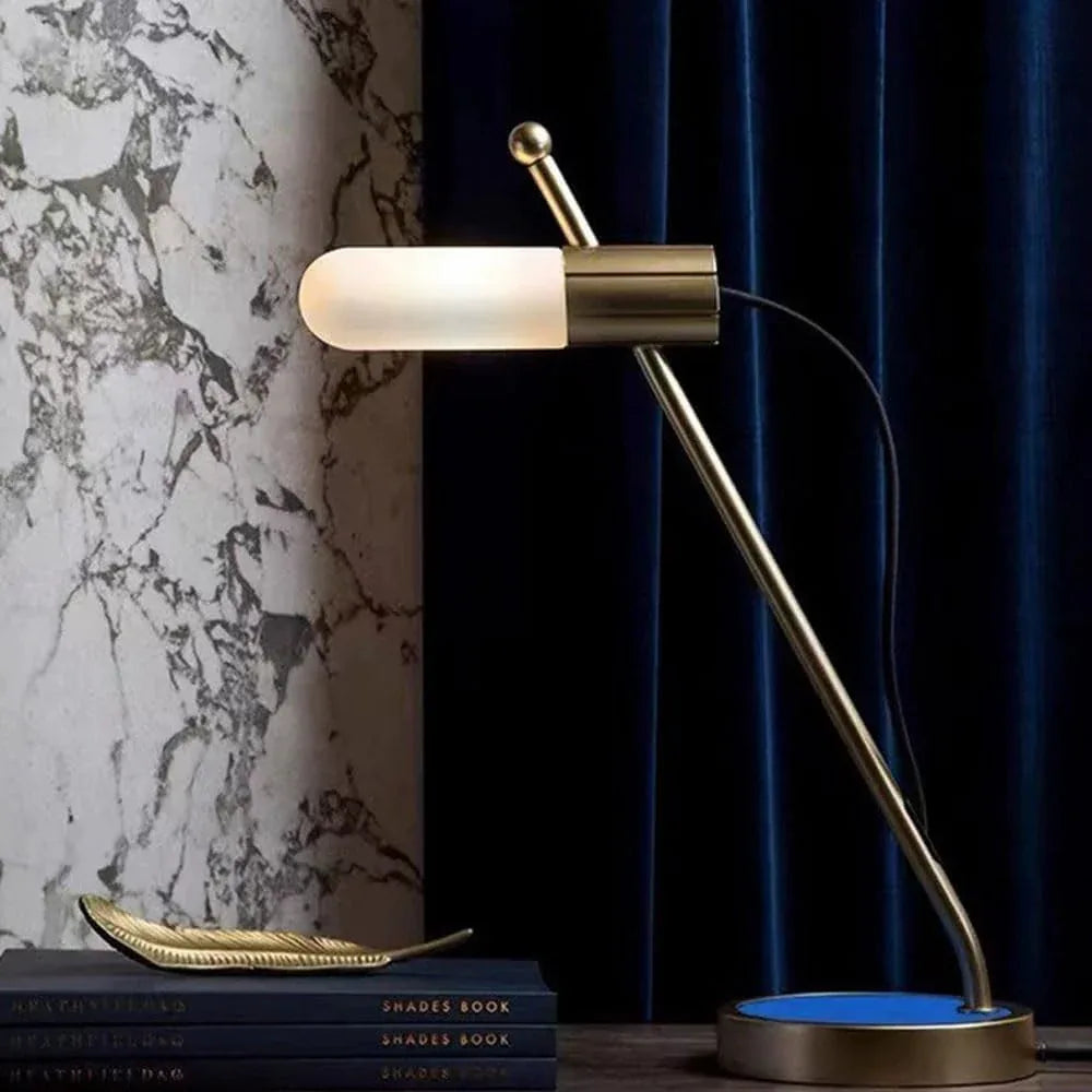 Audara-Modern Simple Study Room Model Room Background Wall Desk Light Personalized Creative Single Lamp Glass Desk Lamp B&B Warehouse Office Lighting Fixture Club Mall Hotel Front Desk Table Lamp