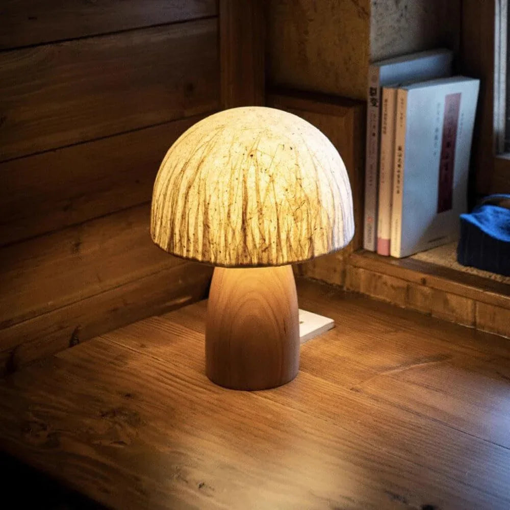 Audara-Minimalist Creative Balcony Bedroom Bedside Desk Light Warm Japanese Handmade Desk Coffee Table Sofa Desk Lamp Office Hotel Front Desk Table Lamp Dormitory Apartment Decoration Lighting Fixture