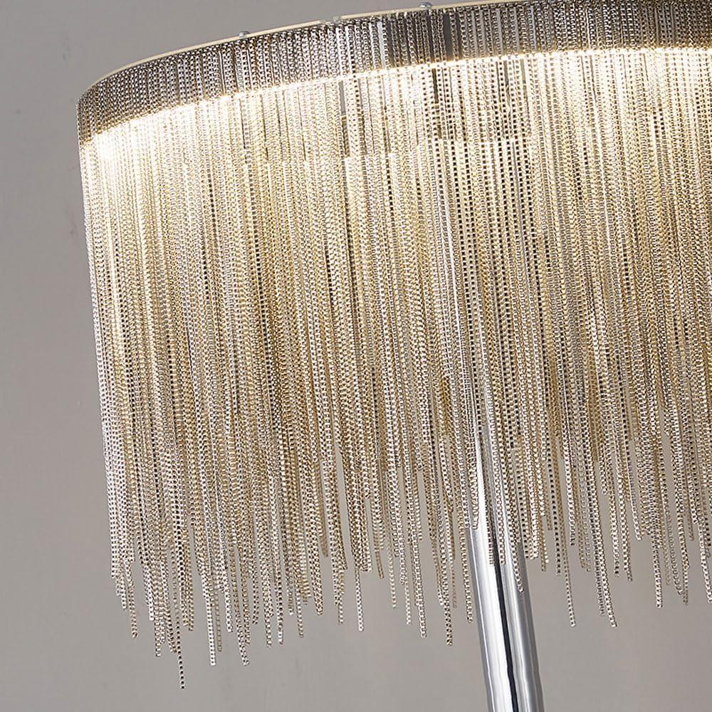 Audara-Modern Art with Tassel Metal Desk Light Fashion Creative Dining Room Coffee Shop Villa Desk Lamp Living Room Model House Backdrop Table Lamp Farmhouse B&B Lighting Fixture