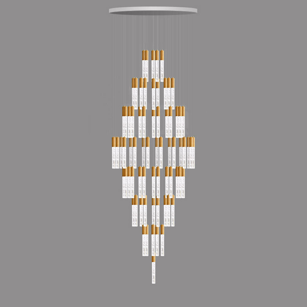 Audara - Suspension Luxe Pivotante Villa Appartement Source de Lumière Multiple Spot Cristal Lustre Hôtel Centre Commercial Comptoir de Réception Restaurant Café Ferme Rustique Luminaire