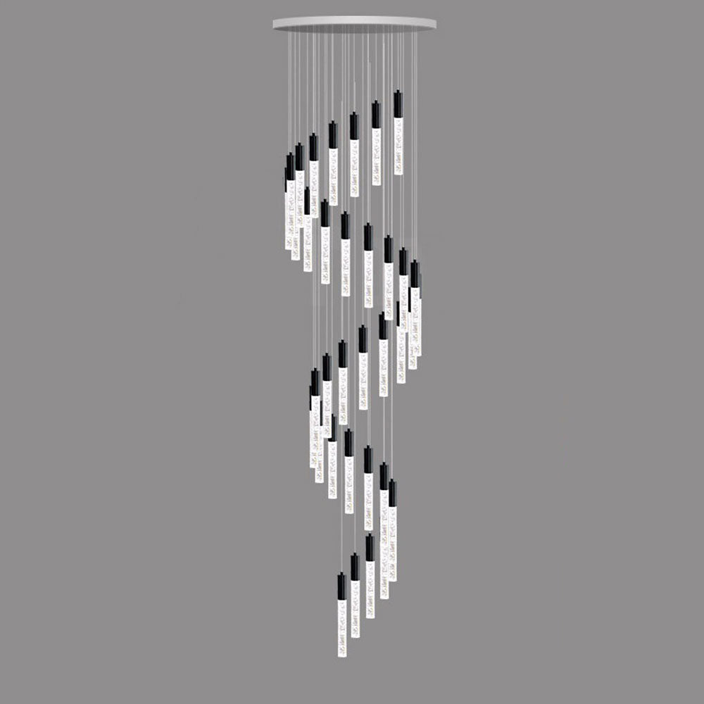 Audara - Suspension Luxe Pivotante Villa Appartement Source de Lumière Multiple Spot Cristal Lustre Hôtel Centre Commercial Comptoir de Réception Restaurant Café Ferme Rustique Luminaire