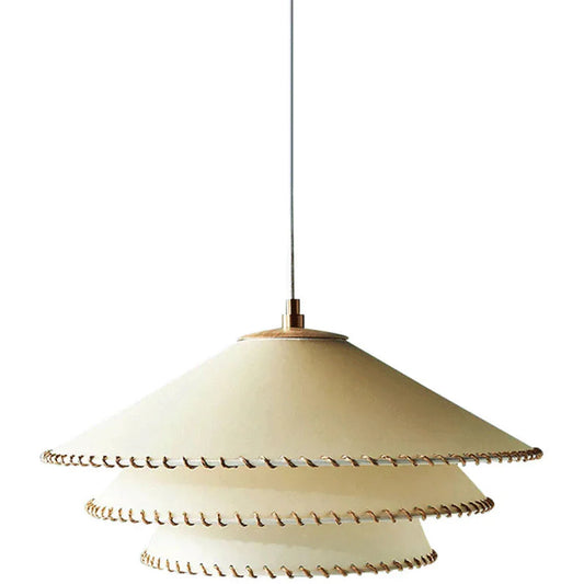 Audara-Nordic Style Nature Color Pendant Light3 Tier Tapered Handmade Hanging LampE27 Lampholder Height Adjustable Chandeliers Bedroom Kitchen Dining Table Foyer Decor Lighting Fixture