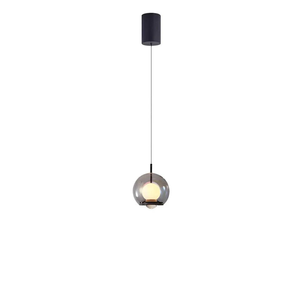 Audara-Modern Simple Liftable Bed Head Aluminum Pendant Lightled Light Luxury Creative Marble Dining Room Chandeliers Fashion Home Glass HangingLamp Living Room Sofa Background Decoration Lighting Fixture soot