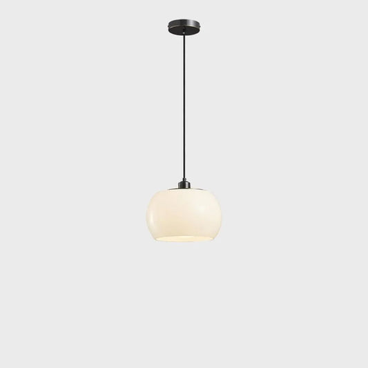 Audara-Modern Minimalist Dining Table Brass Pendant Light Cozy Study Cream Glass Hanging Lamp10.62in Bedroom Bedside Chandeliers Tea Room Hall Hallway Aisle Lighting Fixture