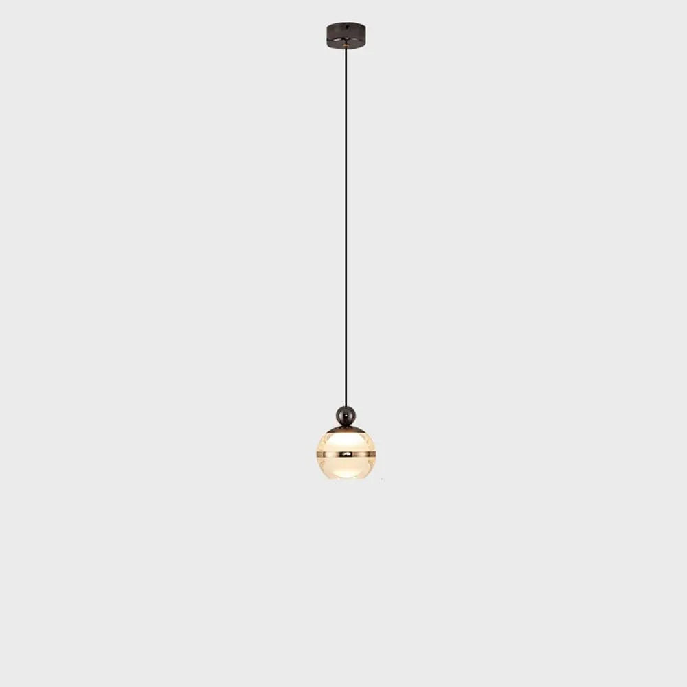 Audara-Modern Simple Acrylic Spherical Pendant Light Creative Luxury Bedroom Bedside Hanging Lamp Sofa Background Decoration Dimmable Iron Chandeliers Restaurant Hotel Front Desk Lighting Fixture