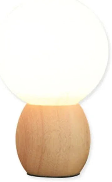 Audara-Scandinavian Creative Solid Wood Orb Glass Desk Light Cozy Cute Bedroom Children's Room Desk Lamp Model Room Living Room Office Table Lamp Club Villa Dining Room Lighting Fixture