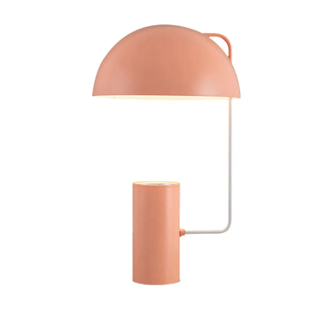 Audara-Simple Scandinavian Bedroom Bedside Desk Light Fashion Designer Baked Lacquer Metal Desk Lamp Office Apartment Dormitory Lighting Fixture Living Room Sofa Side Makeup Table Lamp Pink