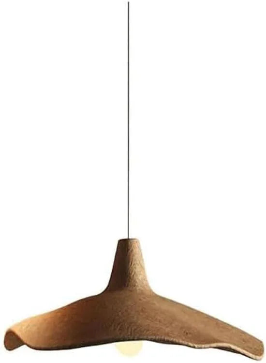 Audara-Wabi-sabi Style New Chinese Style Pendant Light/Zen Tea Room Restaurant Reception Desk Chandeliers/Retro Creative Simple Hanging Lamp/Indoor Bedroom Bedside Resin LightingFixture (E27/26)