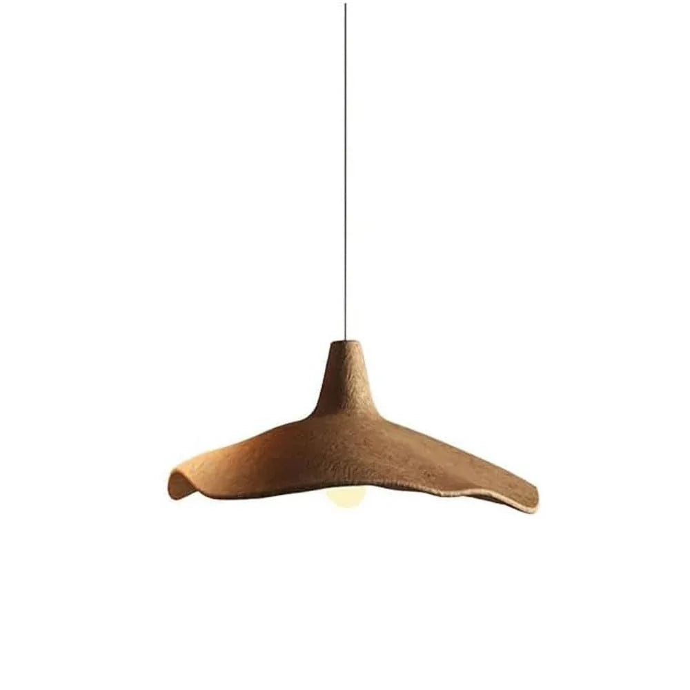 Audara-Wabi-sabi Style New Chinese Style Pendant Light/Zen Tea Room Restaurant Reception Desk Chandeliers/Retro Creative Simple Hanging Lamp/Indoor Bedroom Bedside Resin LightingFixture (E27/26) S