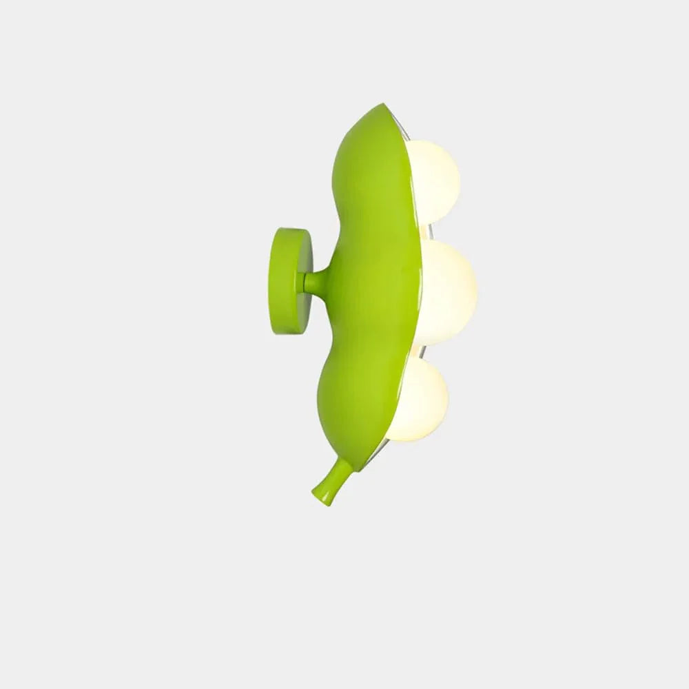Audara-Scandinavian Creative Pea Wall Lamp Bedroom Children's Room Bedside Wall Lights French Cream Style Background Wall Sconces Aisle Corridor Study Room Art Mounted Lighting Fixture Green