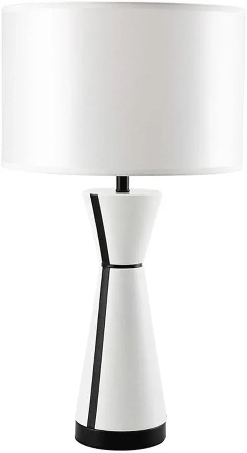 Audara-American Simple Designer Model House Desk Light Modern Creative White Fabric Desk Lamp Living Room Bedroom Study Office Table Lamp Restaurant B&B Hotel Decoration Lighting Fixture