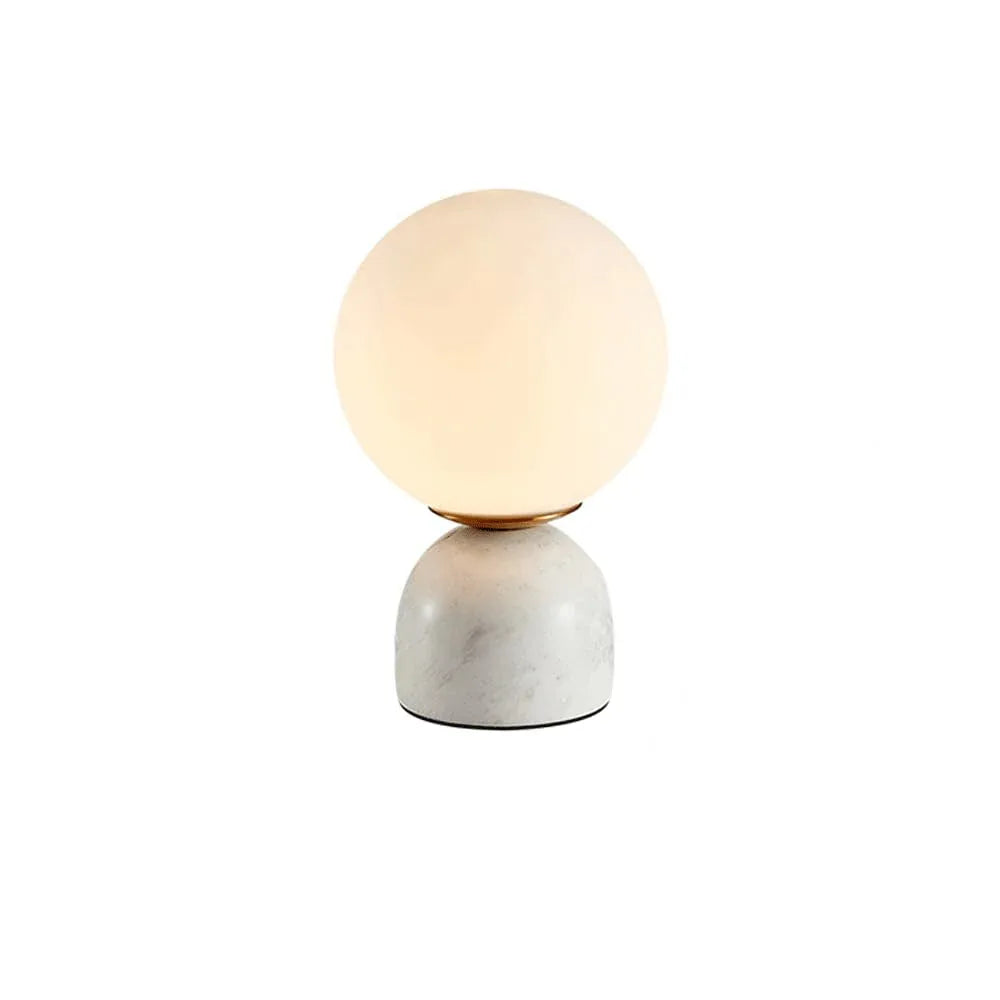 Audara-Creative Fashion B&B Bed Small Desk Light Scandinavian Luxury Glass Marble Desk Lamp Study Room Living Room Apartment Office Table Lamp Clubhouse Hotel Front Desk Coffee Shop Lighting Fixture White