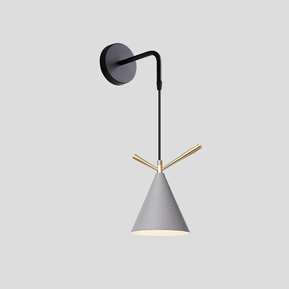 Audara-Bedroom Bedside Single Head Wall Lamp Creative Indoor Decorative Wall Lights Scandinavian Simple Personalized Sconces American Industrial Style Metal Mounted Lighting Fixture