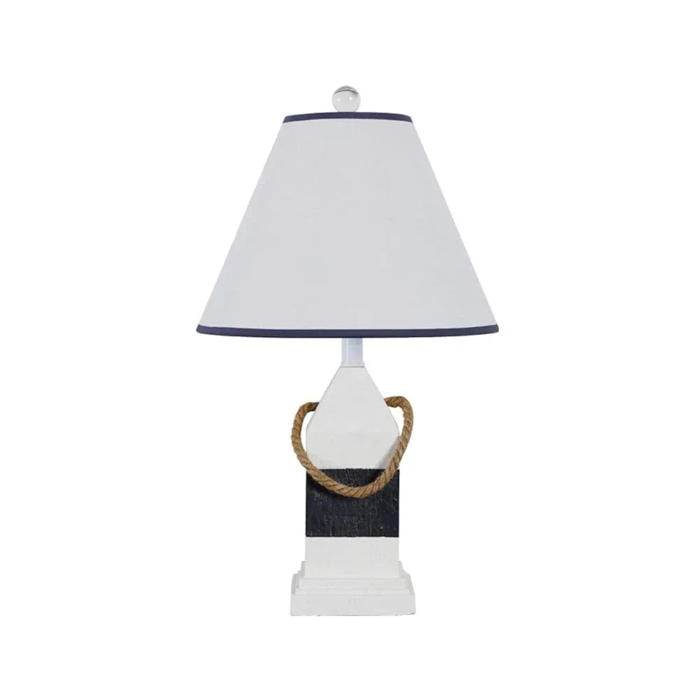 Audara-American Vintage White Fabric Resin Desk Light Luxury Warm Dormitory Apartment Bedroom Desk Lamp Cottage Villa Restaurant Lighting Fixture Club Model Room Study Living Room Table Lamp Blue1