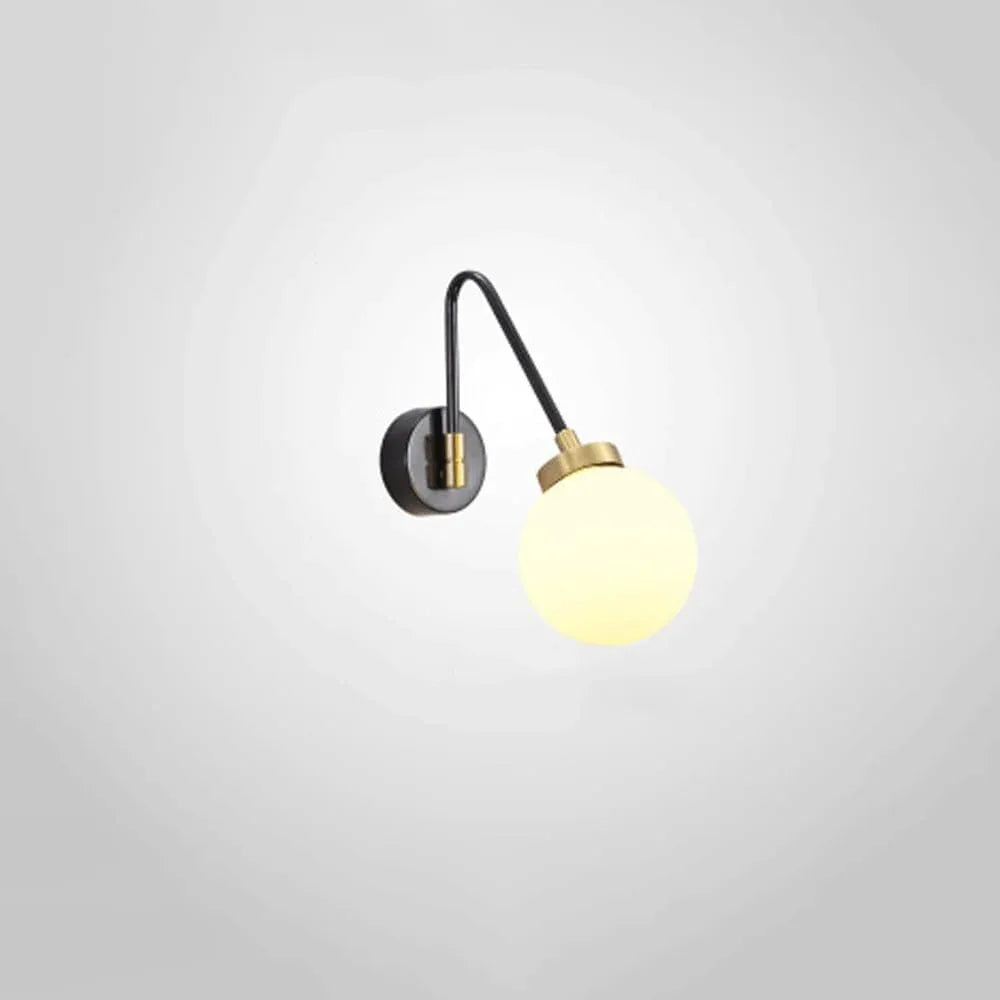 Audara-Scandinavian Simple Wall Lamp Living Room Study Bedroom Wall Lights Rotating Cafe Glass Sconces Aisle Corridor Ambience Mounted Lighting Fixture