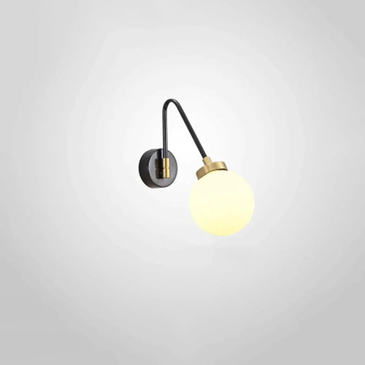 Audara-Scandinavian Simple Wall Lamp Living Room Study Bedroom Wall Lights Rotating Cafe Glass Sconces Aisle Corridor Ambience Mounted Lighting Fixture