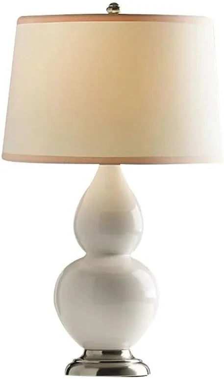 Audara-American Creative Living Room Bedroom Bedside Desk Light Light Luxury Warm Warm Cloth Gourd Glass Desk Lamp Fields Rustic Country Farmhouse B&B Table Lamp Hotel Restaurant Villa Lighting Fixture