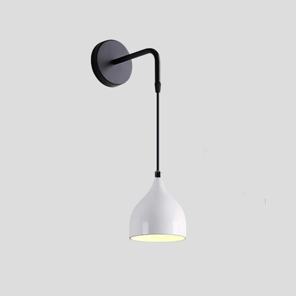 Audara-Bedroom Bedside Single Head Wall Lamp Creative Indoor Decorative Wall Lights Scandinavian Simple Personalized Sconces American Industrial Style Metal Mounted Lighting Fixture X-Small